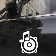 Berrybu Müzikal CD Tasarımı Oto Cam Sticker 2 Adet 18*15 cm