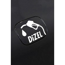 Berrybu Oto Yakıt Depo Kapağı Özel Yeni Kaliteli Kaliteli Sticker Beyaz 12 cm