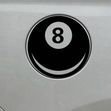 Berrybu Magic Sekiz Top Tasarım Oto Özel Yeni Sticker 2 Parça 15*15 cm