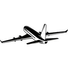 Berrybu Yolcu Uçağı Model 4 Oto Sticker 30 x 9 cm Aracınıza Yeni Bir Tarz Katın