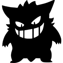 Berrybu Pokemon Oto Özel Yeni Sticker Siyah 30 x 30 cm