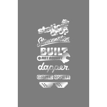Berrybu Araç Arka Cam Özel Yeni Sticker Static Drop Coilover Set 40*20 cm