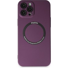 Apple Iphone 12 Pro Kılıf Jack Magneticsafe Lens Silikon - Mürdüm