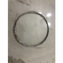316 Kalite 0.50 mm 5 Metre Paslanmaz Çelik Yaylık Tel, Takı Teli, Deniz Suyuna Dayanıklı