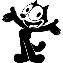 Berrybu Şımarık Kedi Oto Özel Yeni Kaliteli Kaliteli Sticker Siyah 30 x 33 cm