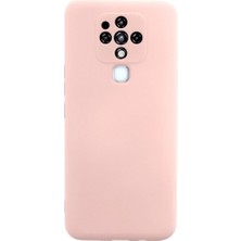 Tecno Camon 16 Kılıf Nano Içi Kadife Silikon - Pudra