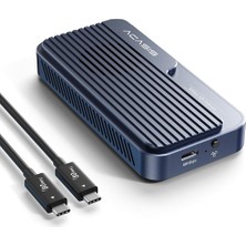 80GBPS M.2 Nvme SSD Muhafaza, Soğutma Fanlı, Thunderbolt5/usb4 V2.0 ile Uyumlu, Arka Thunderbolt4/3/usb4 V1.0, Usb3.2/3.1/3.0 ile Uyumlu, Destek SSD B+M M-Key (TB501 Pro)