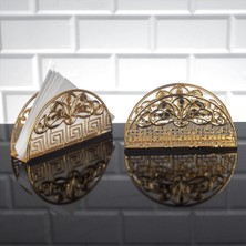 Fair Home Metal Peçetelik Dekoratif Masa Üstü Gold