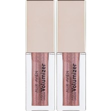 Prime Maxivolumizer Lipgloss 215 - Shimmering Mauve - Kalıcı ve Nemlendirici Ruj - Dolgunlaştırıcı Etki (2 Paketi)