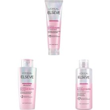 Prime Elseve Glycolic Gloss Parlaklık Veren Saç Bakım Rutini Seti: Şampuan, Saç Kremi, Bakım Spreyi