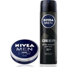 Prime Men Erkek Sprey Deodorant Deep Dimension 150ML ve Nemlendirici Erkek Bakım Kremi 75ML