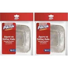 Prime Piknik Aşure Sütlaç Kabı 10'lu 2li Paket