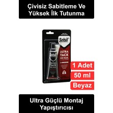 Wonara #montajyapıştırıcısı Ultra Güçlü Montaj Yapıştırıcısı Beyaz 50 ml Çivisiz Sabitleme Tutkalı Sıvı Çivi Tadilat Onarım Dekorasyon Ev Atölye Için Boyanabilir Çok Amaçlı Yüksek Tutunma Kartela Ambalaj Tüp