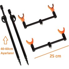 Extra Carp Fil Fishing Bank Stick & Buzz Bar Set 8 Parça