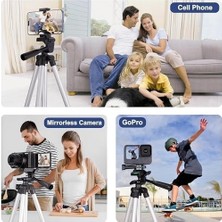 Prime Telefon Tripodu – 33-110CM Katlanabilir Telefon Tutucu, 360° Döner Başlık, Bluetooth Kumandalı Selfie Çubuğu, Ios/ Uyumlu, Kamera ve ile Kullanı