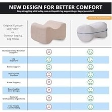 Whiteblanco Ortopedik Bacak Arası Yan Yatış Yastığı Ergonomik Uyku Minderi