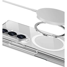 Prime - Galaxy Z Fold 7 ile Uyumlu Kılıf Saf X-Crystal Slim Premium ile Uyumlu Kablosuz Şarj Destekli Şeffaf Kapak