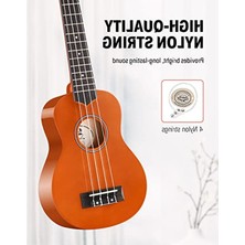 Myg Plus 21 Inç Soprano Ukulele Başlangıç Seti, Akor Aleti ile