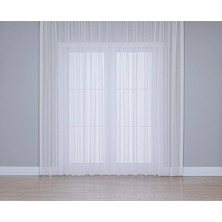 Fabric Design Keten Plus Tül Perde (Optik Beyaz, 200 x 260)