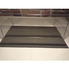 1/18 Ölçekli Antrasit Deri Sergi Kutusu, Kaliteli Tasarım