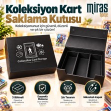 Miras Home Koleksiyon Kart Saklama Kutusu, Kapaklı Kart Organizeri, Özel Büyük Lüx Kutu
