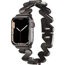 Prime 44MM Kordon ile Uyumlu Krd, 80 Metal Strap Kayış Cns, Siyah
