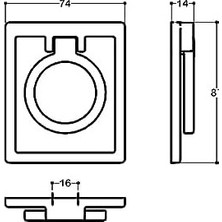 Prime Krom Renkli 74 mm Sallantılı Kulp