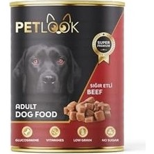 Prime Konserve Köpek Maması Yetişkin Sığır Etli, Kıyılmış, Pate Etli 415 gr 24 Adet Yaş Mama Düşük Tahıllı