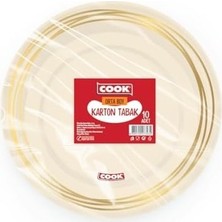 Prime Karton Tabak, Orta Boy, 19 Cm, 10 Adet, Tek Kullanımlık