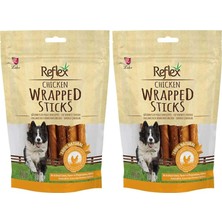 Prime Reflex Kurutulmuş Chicken Wrapped Sticks Tavuk Parçalı Çubuk Köpek Ödülü 80 gr 2li Paket