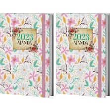 Prime Halk Kitabevi Mor Kelebek Yaz Bahçesi 2023 Ajanda, 13.5X21CM, 128 Sayfa, Ciltli 2li Paket
