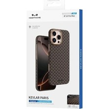 Prime - 16 Pro Max ile Uyumlu Kılıf ile Uyumlu Şarj Özellikli 0,5 Süper Ince Aramid Karbon Fiber Paris Kevlar
