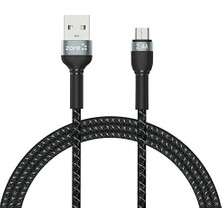Prime Shira Serisi Micro USB Kablo 1 Metre Siyah