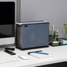 Prime Reader Fileroll-Blk Taşınabilir Tekerlekli Metal File Kutu Dosya Klasör Sepeti Siyah
