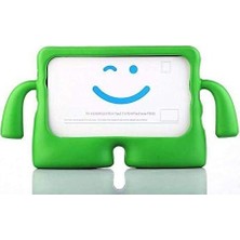 Prime iPad Air 2 9.7 ile Uyumlu Kılıf Çocuklara Özel Silikon A1566 A1567 Yeşil