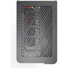 Prime Montech Kıng 95 Pro Siyah Orta Kule Çift Bölmeli Kasa 6 Argb Fand ile 10 Port Argb Hub