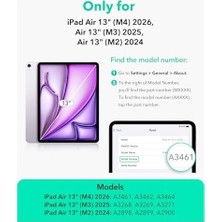 Prime Esr iPad Air 13 Inç M4/m3/m2 (2026/2025/2024) Için 2'li Paket Ekran Koruyucu, Kolay Uygulama Tepsisi ile 9h Temperli Cam Film, Çizilmeye Dayanık
