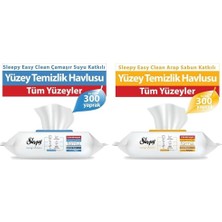 Prime Çamaşır Suyu Katkılı 300 Yaprak + Arap Sabunu Katkılı 300 Yaprak