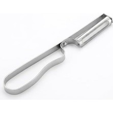 Prime Paslanmaz Çelik Pratik Yan Soyacak - Keskin Sebze ve Meyve Soyucu, Patates, Salatalık, Havuç Soyma Aparatı - Ergonomik Metal Tasarım (18 Cm)