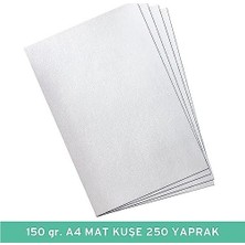 Prime 150 gr A4 Mat Kuşe Kağıt, 250 Yaprak