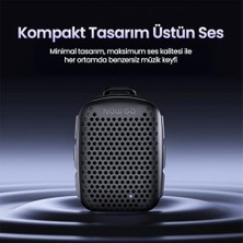 Prime Clip 5W Klipsli Su Geçirmez Taşınabilir Mini Bluetooth Hoparlör Bej