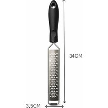 Prime Paslanmaz Çelik Parmesan Limon Rende - Ergonomik Saplı, Bulaşık Makinesinde Yıkanabilir, Zester Rende - Limon, Peynir, Hindistan Cevizi, Zencefi