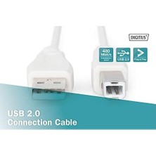 Prime AK-300102-030-E 3m Usb2.0 Type-A To Type-B Kablo Beyaz