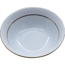 Prime Porselen Mat Yaldızlı Çukur Yemek Tabağı 12'li