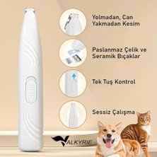 Prime Kedi Köpek Pati Tüy Kesme Makinesi Sessiz Hassas Bölge Traş Cihazı Seramik & Çelik Bıçaklı