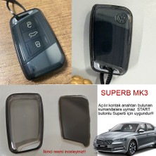 GCP German Car Parts Superb Mk3 Anahtar Kılıf Kap - Superb Sustasız Anahtar Kılıfı 1.4tsi 1.5tsi 1.6tdi