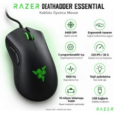 Razer Deathadder Essentıal 6400 Dpı Kablolu Gamıng Mouse-Siyah