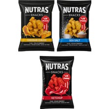3'lü Karma Nohut Cips Paketi 50 G x 3 – Cheddar Cheese, Sea Salt, Ketchup, Yüksek Proteinli Atıştırmalık