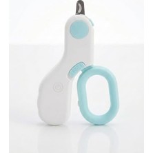 Die Grup Busstier LED Işıklı Kedi Köpek Tırnak Makası Mini Evcil Hayvan Tırnak Kesici Güvenli Hassas Kesim LED Aydınlatmalı Ergonomik Kaymaz Tasarım Sessiz Kullanım Küçük Hayvanlar (Mavi)