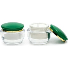 Krem Kavanozu 50 ml 2 Adet Yeşil Akrilik